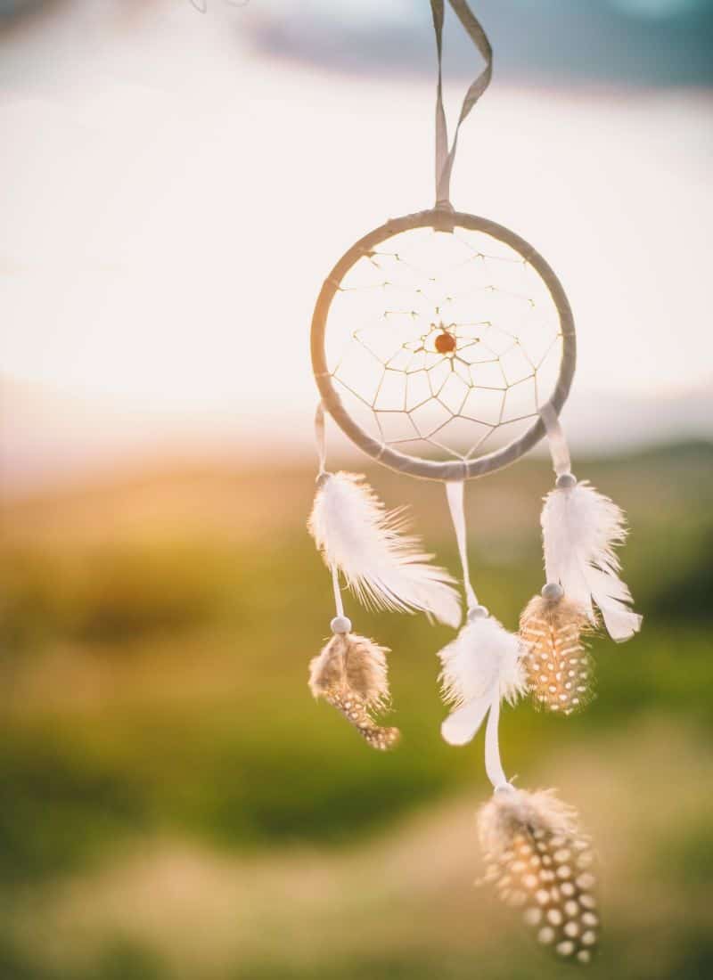 making DIY Dream Catchers for a fun birthday party activity