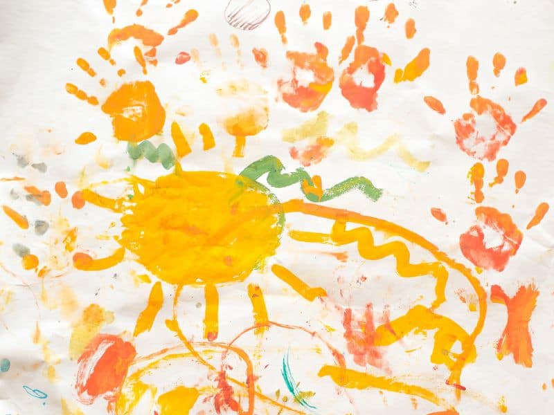 outdoor hand painting ideas for toddlers