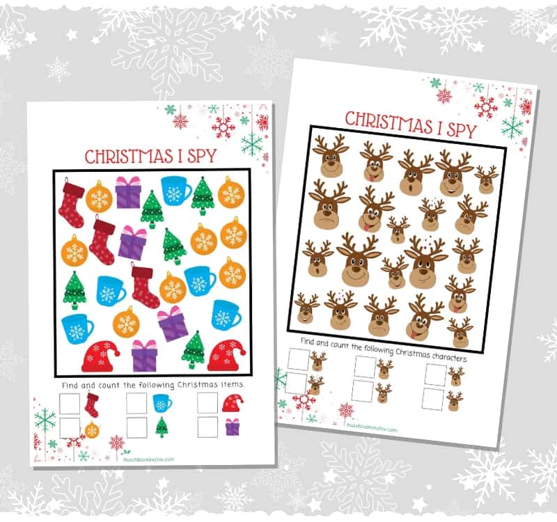 free Christmas activity booklet- I Spy Activities