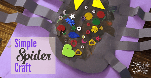 simple spider halloween craft for toddlers