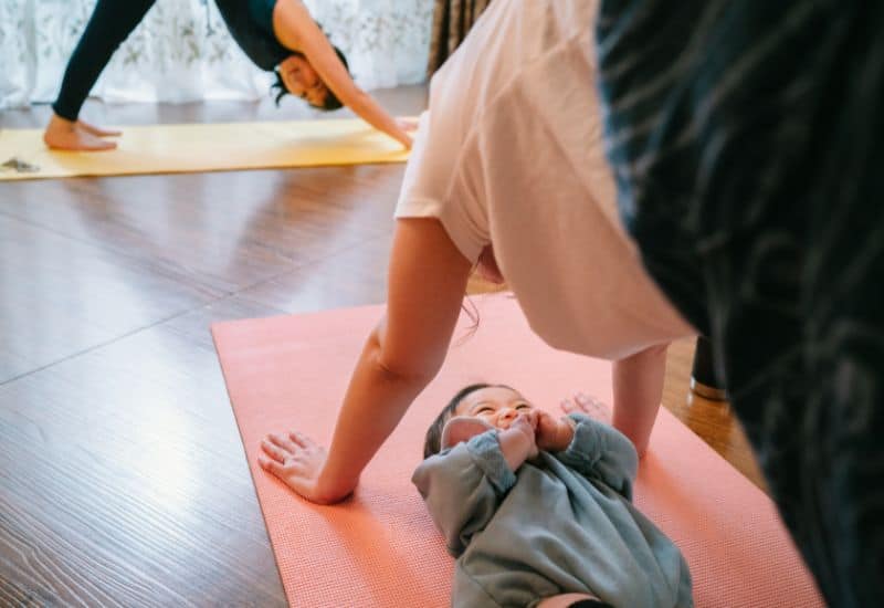 baby classes with Mommy is a fun daily activity for 3 month old baby too