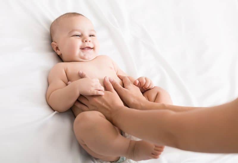 baby massage as fun activities for three month old 