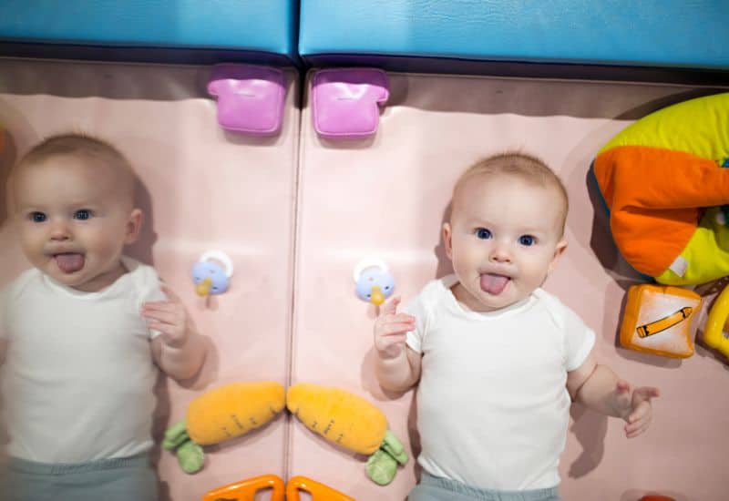 mirror play indoor activities for three month old 