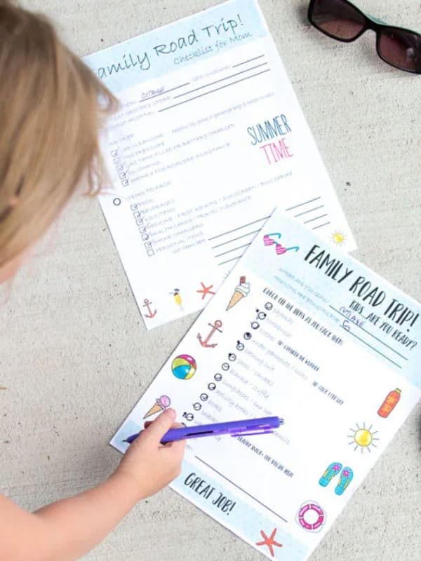 travel printables for kids and mommy