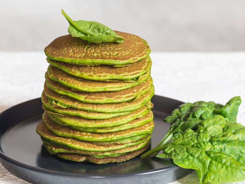 spinach pancakes lunch idea for picky eaters