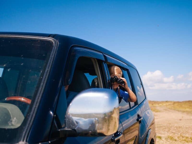 keep binoculars in the car for your next road trip adventure