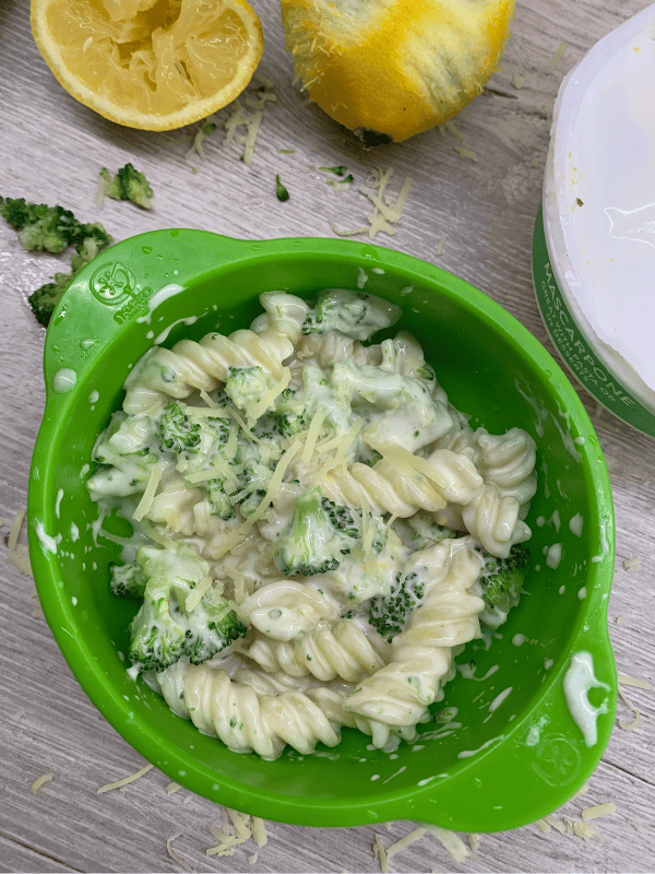 easy-to-make Creamy Broccoli Pasta for toddlers