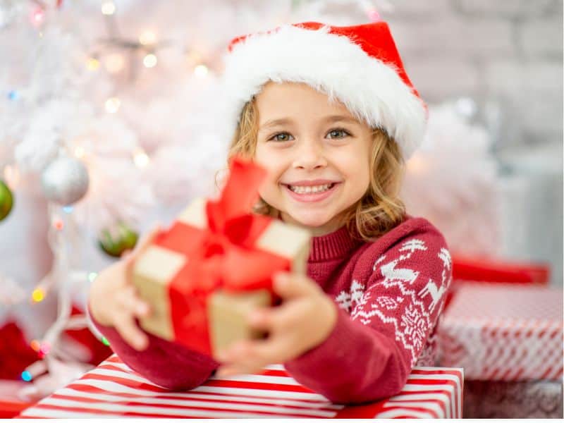 Christmas theme pass the parcel activity for kids