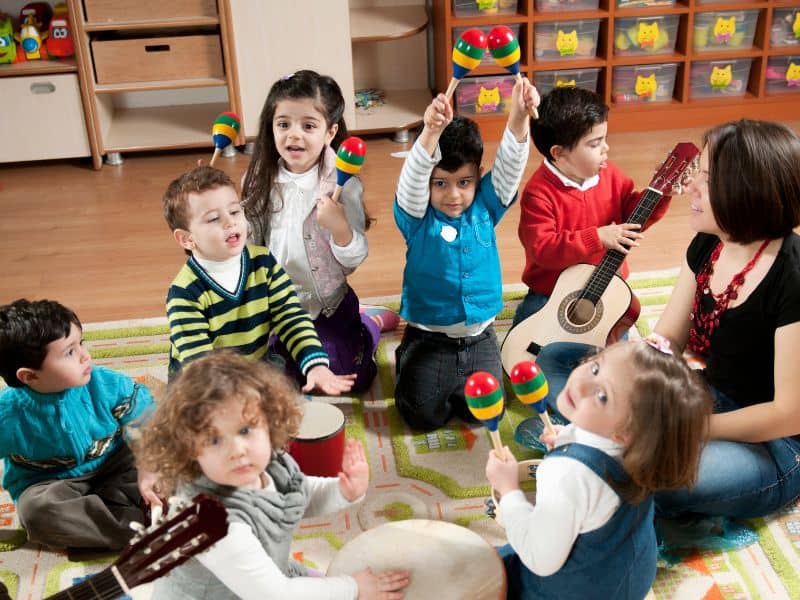 Exploring Musical Instruments  for a fun music and movement activities for preschoolers