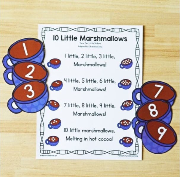 music and movement activity for preschoolers while learning to count