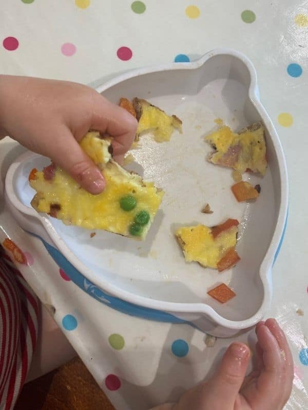 Cheese & Veg Omelettes lunch ideas for 1 year olds