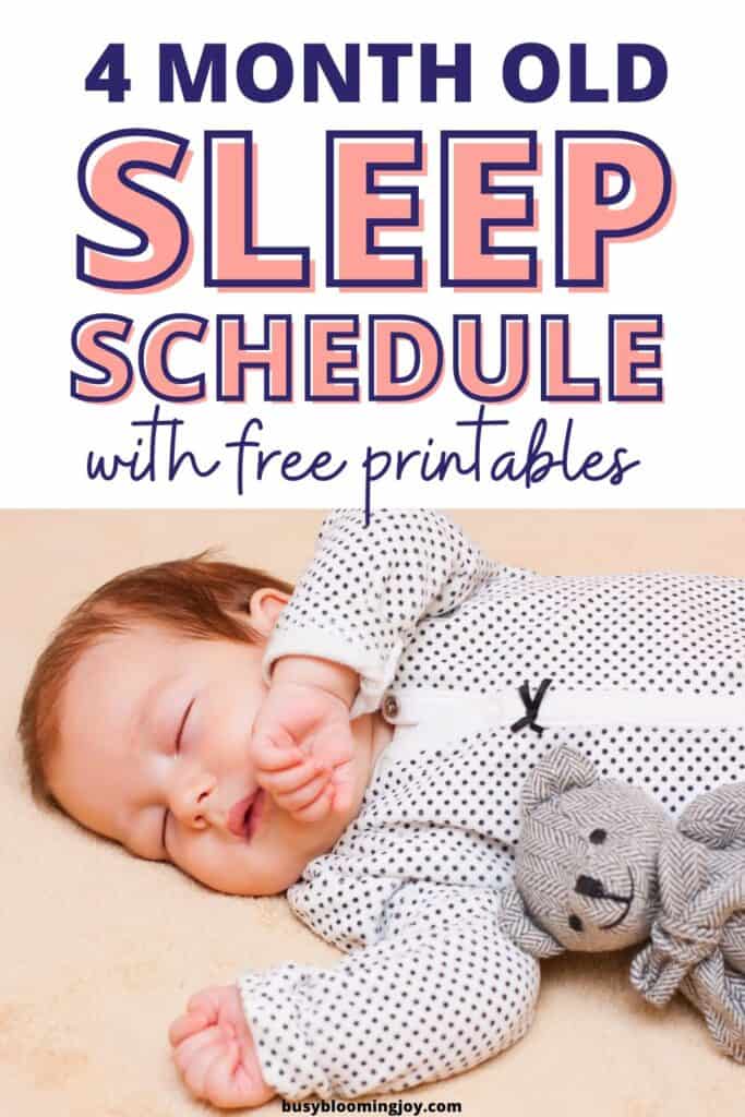 Sample 4 month Old Baby Sleep Schedules {Free Download}