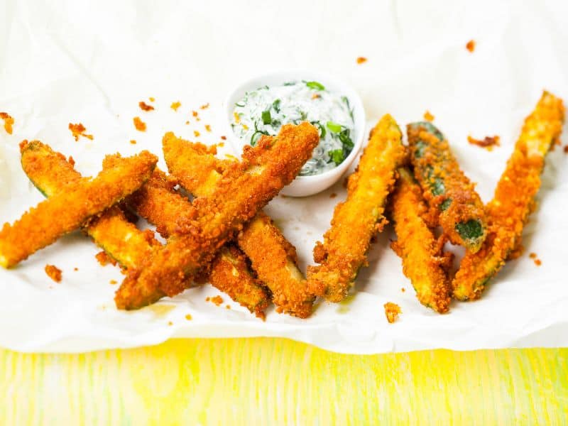 Baked Zucchini Fries toddler lunch ideas