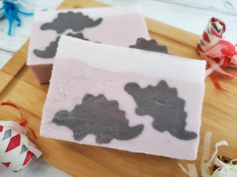 DIY Dinosaur soap for kids to make