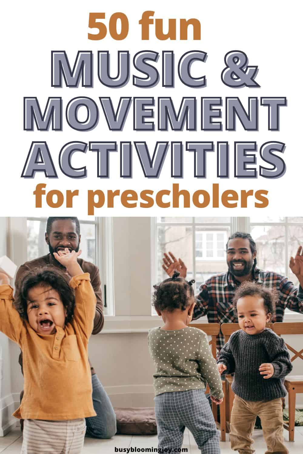 feature image + music and movement activities for preschoolers