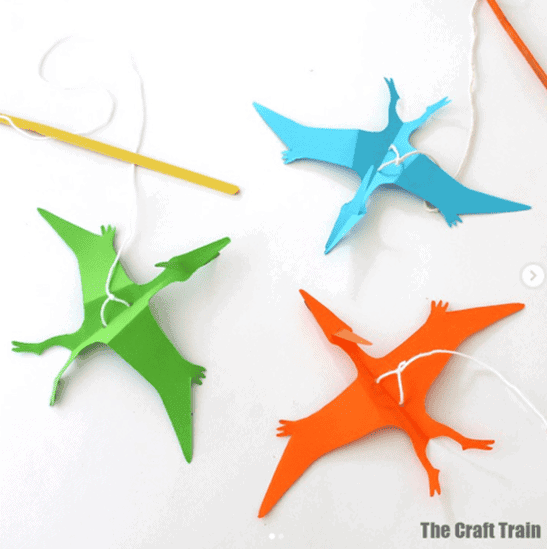 Flying Pterodactyl string Puppet craft