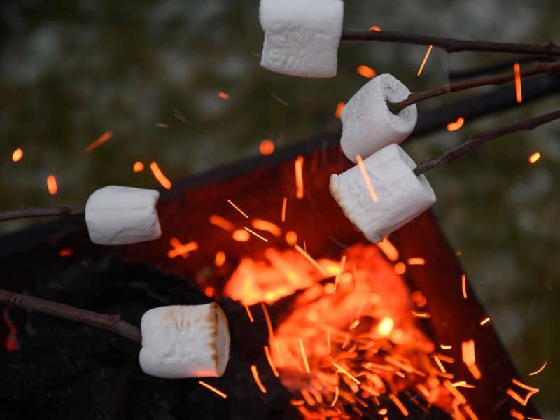 making smores nighttime activities at home