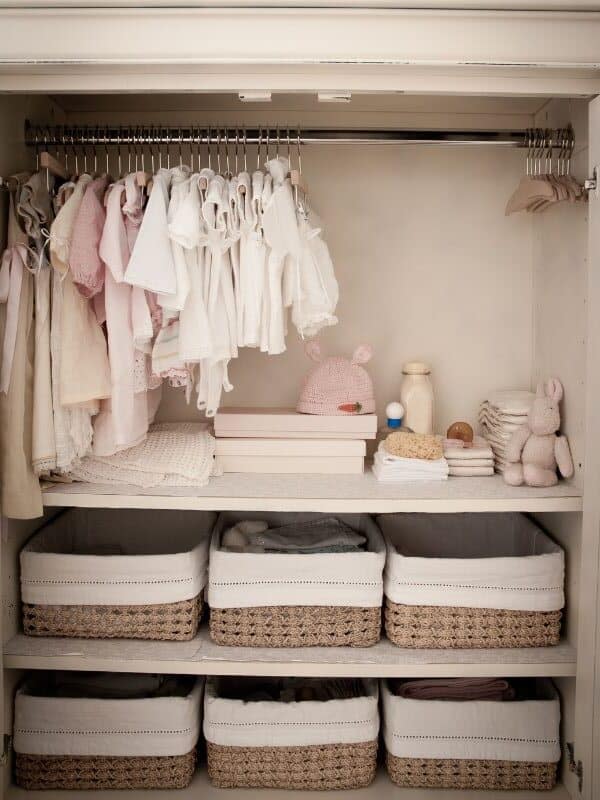 Nursery closet shop storage ideas