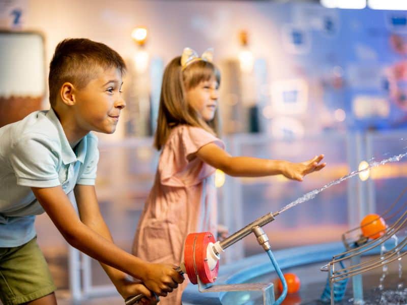 games and activities in the museum for kids at night