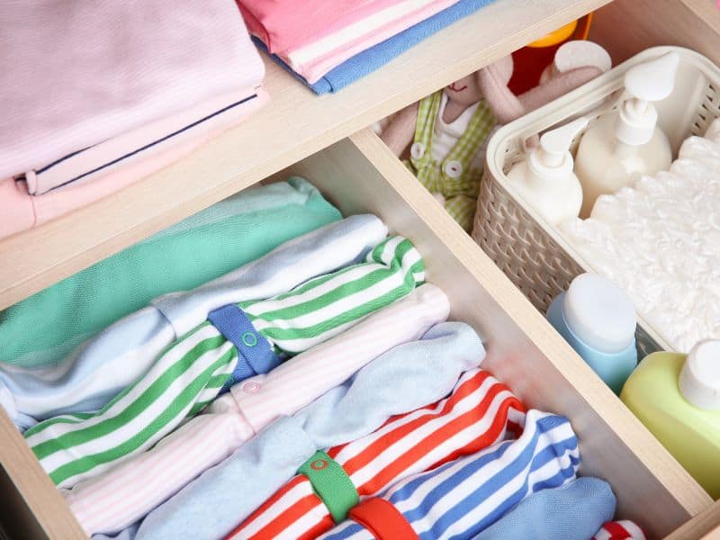 best way of storing baby's clothes