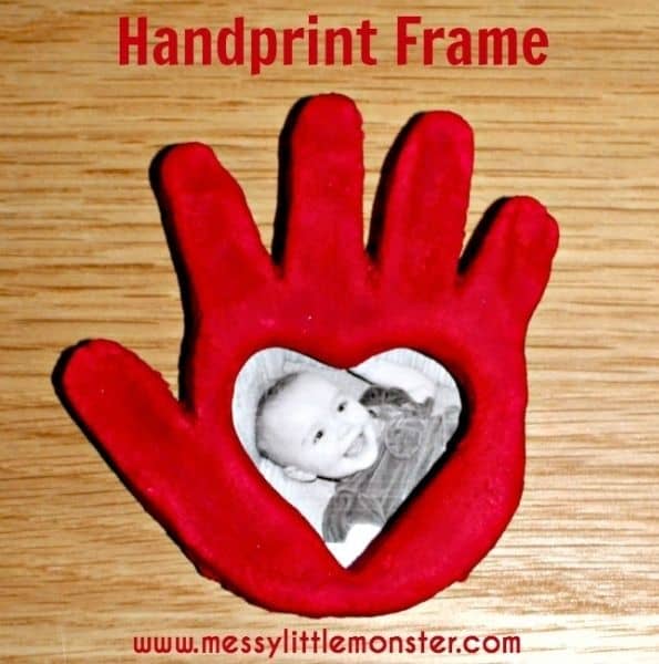 Salt Dough Handprint Frame