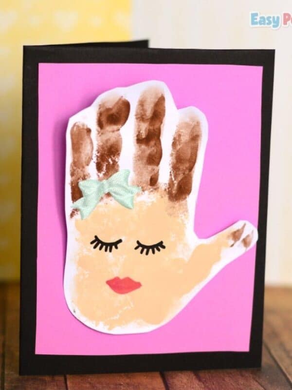 mothers day handprint card