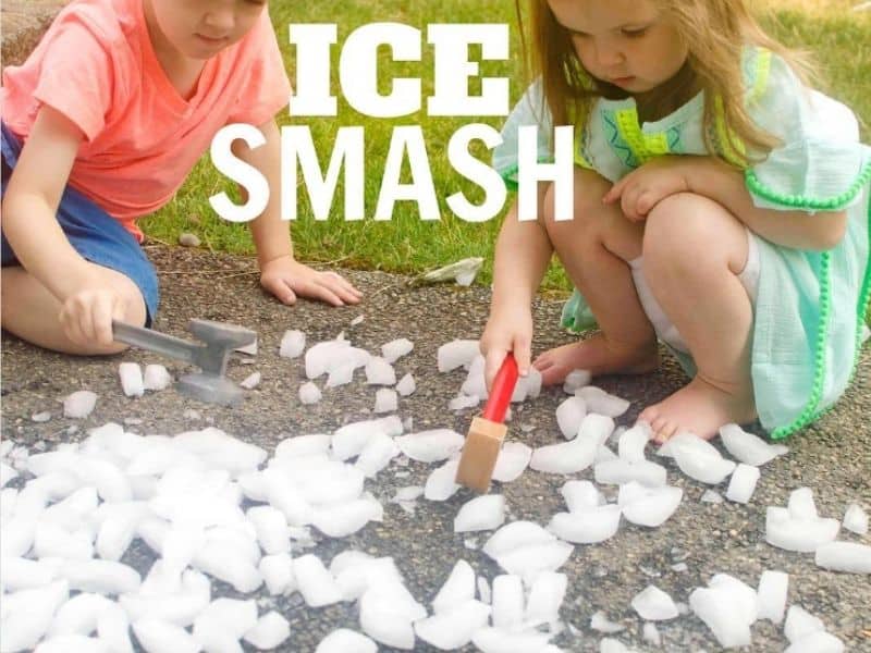 ice smash outdoor activity for kids