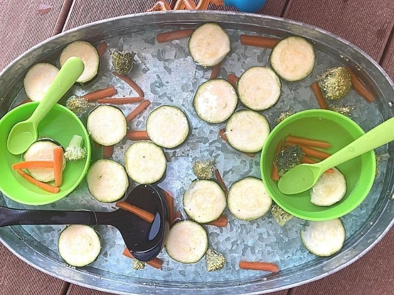 Vegetable Soup Sensory Bin 