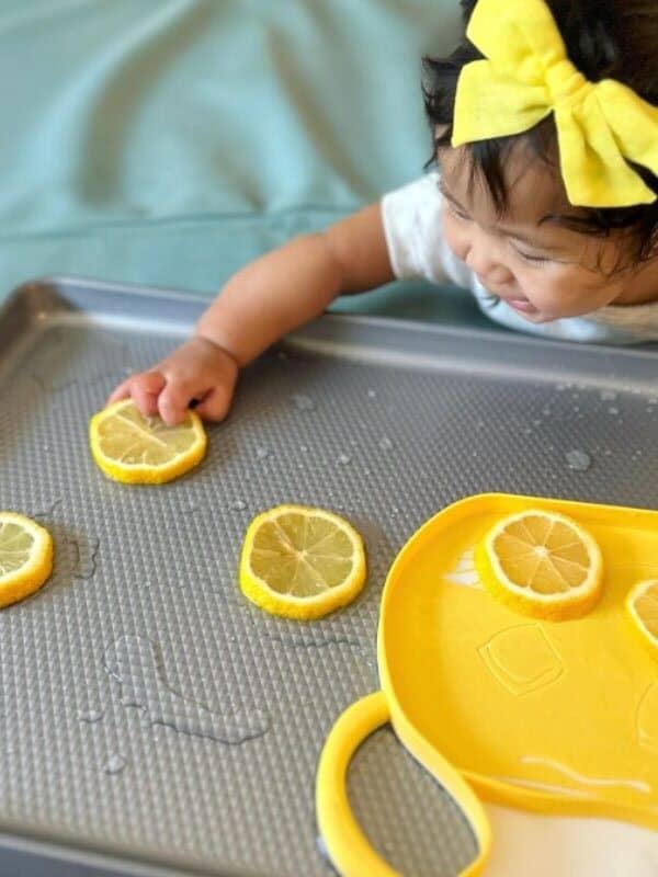 lemon water play activities for babies