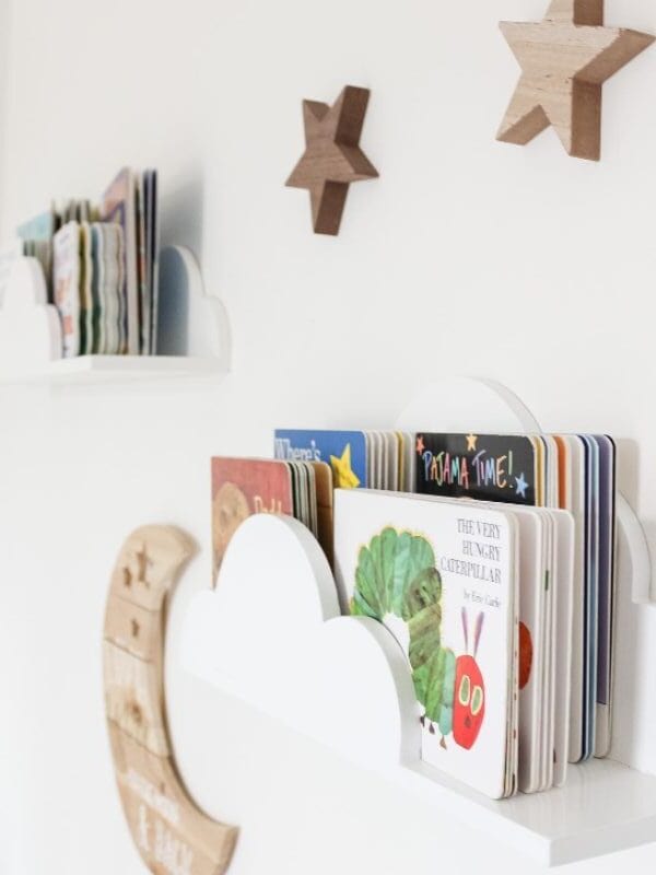 floating nursery cloud bookshelf