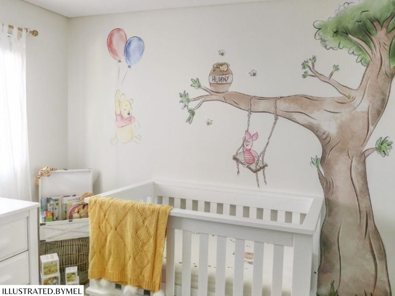 winne the pooh baby room for a little boy