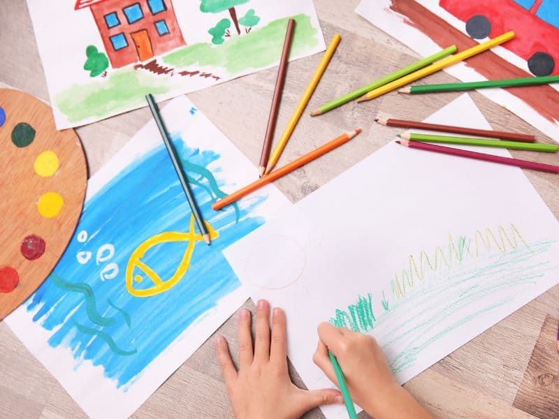 recommended art materials for the kids