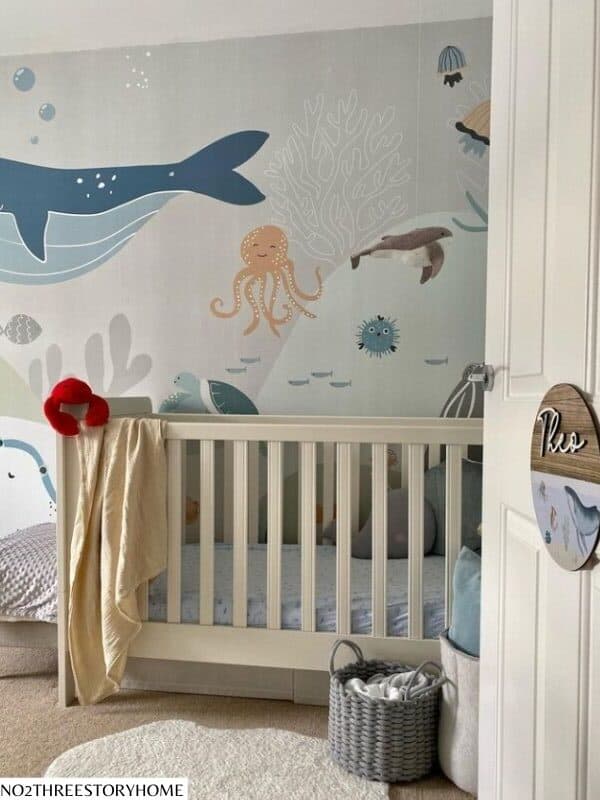 cute underwater baby boy nursery ideas