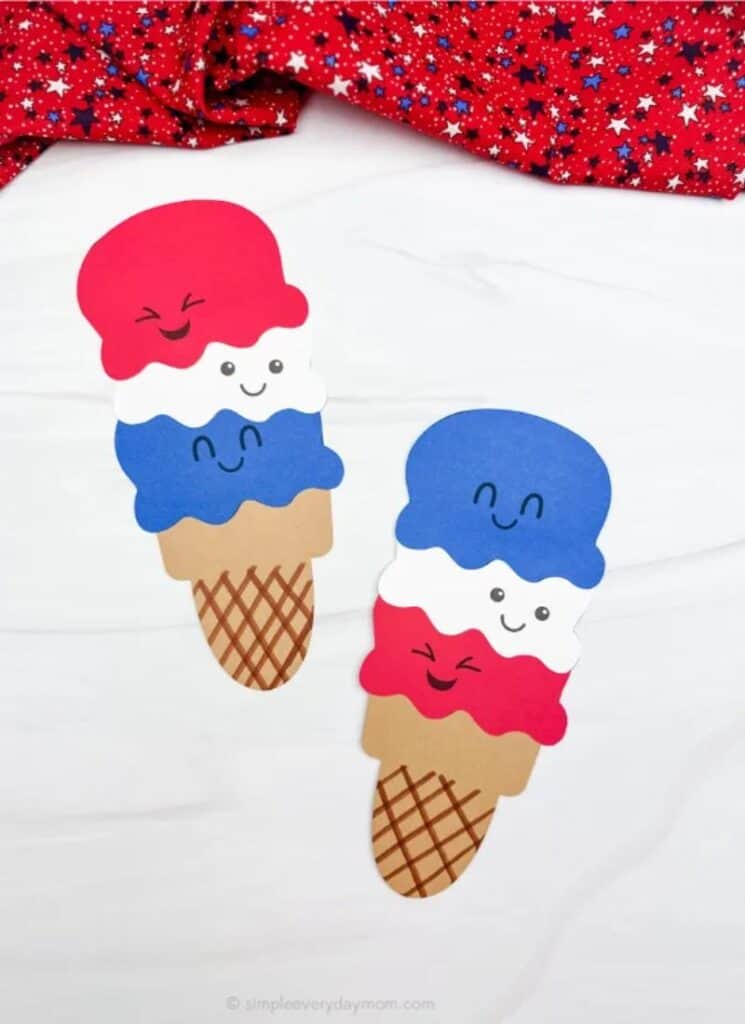 Fourth of July Ice Cream Craft