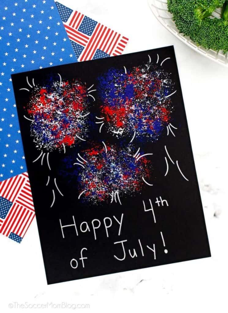 4th of July Fireworks using brocolli