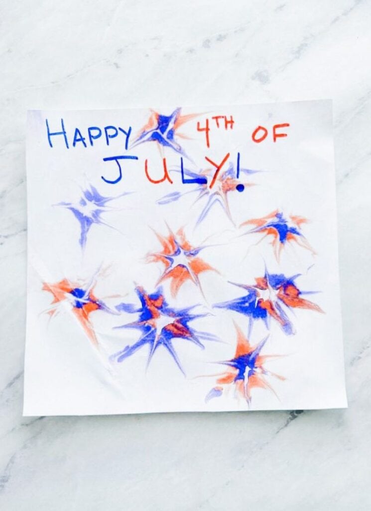 fun red blue and white art activities for kids