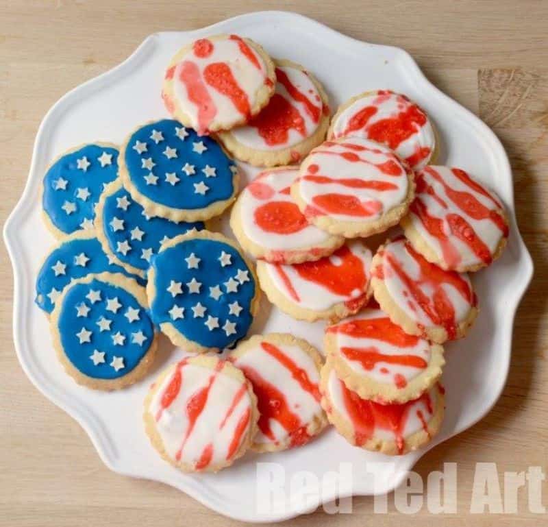 DIY American flag cookies