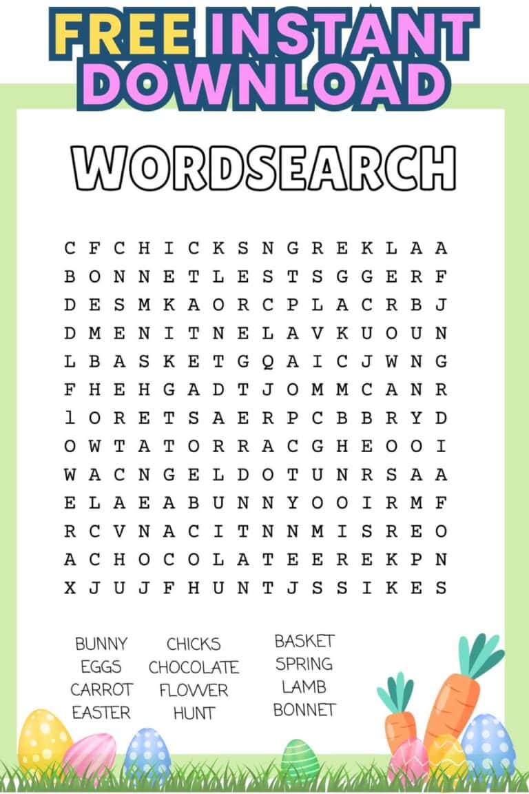 35 Fun FREE Printable Easter Activities For Kids {Worksheets, Games ...