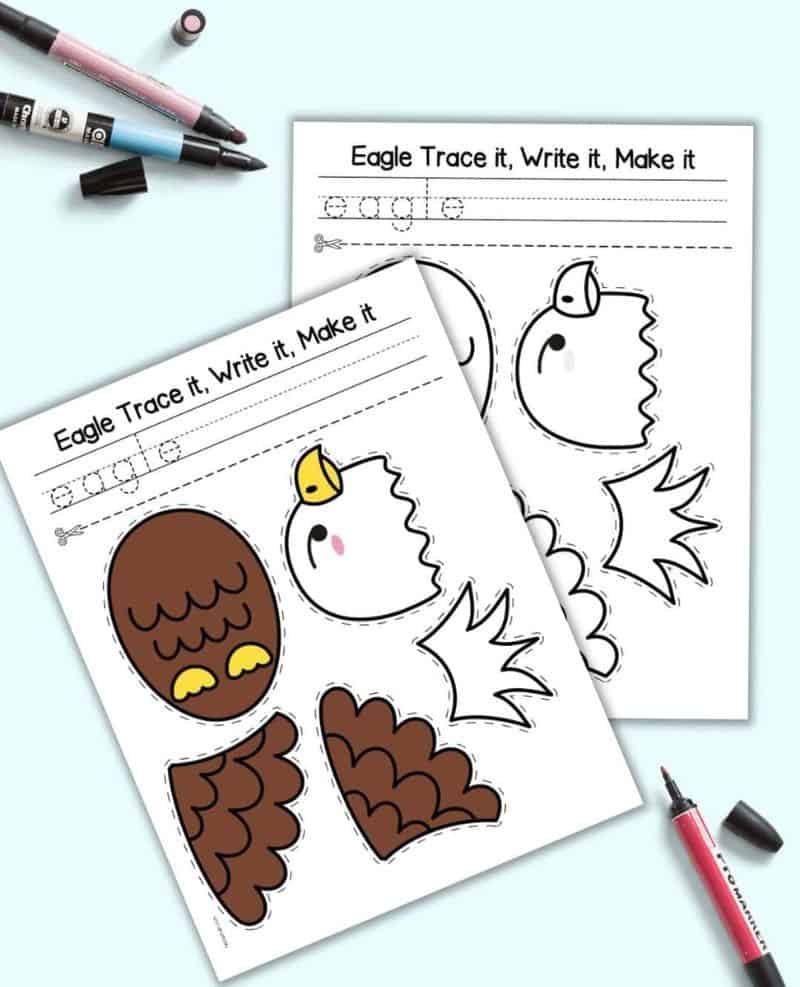 free printable bald eagle activity