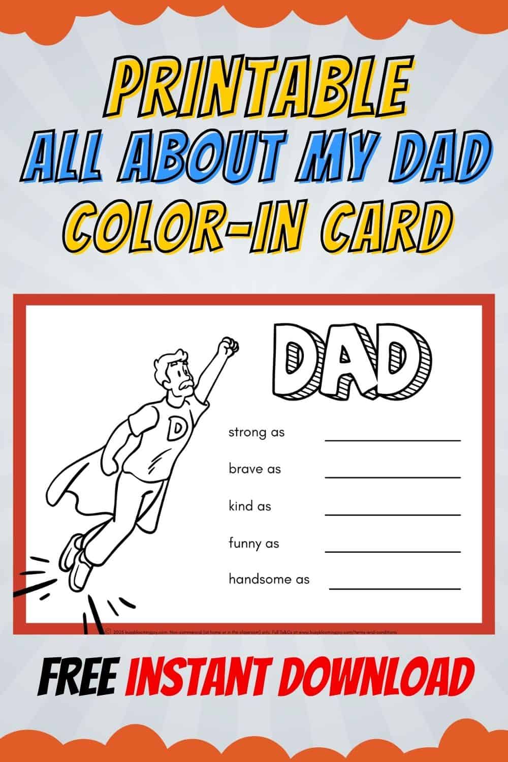 Dad is Free Father's Day printable+feature image