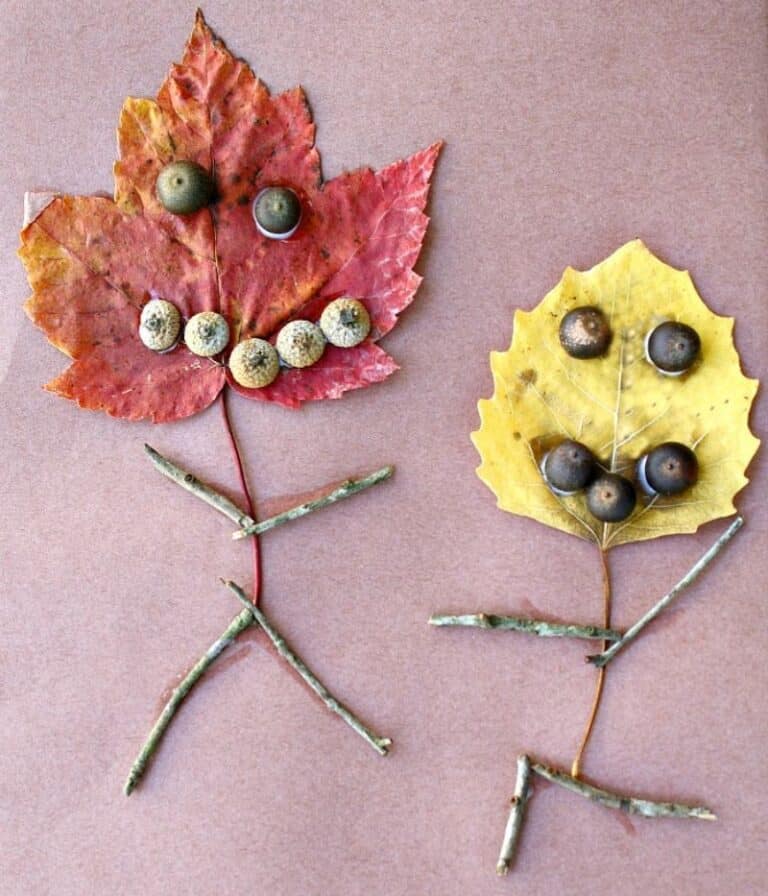 25 Fun & Easy Fall Leaf Crafts for Kids