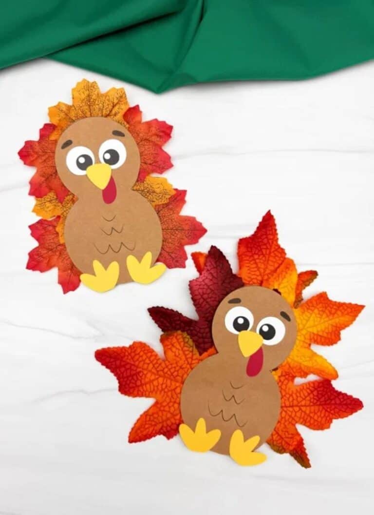 25 Fun & Easy Fall Leaf Crafts for Kids