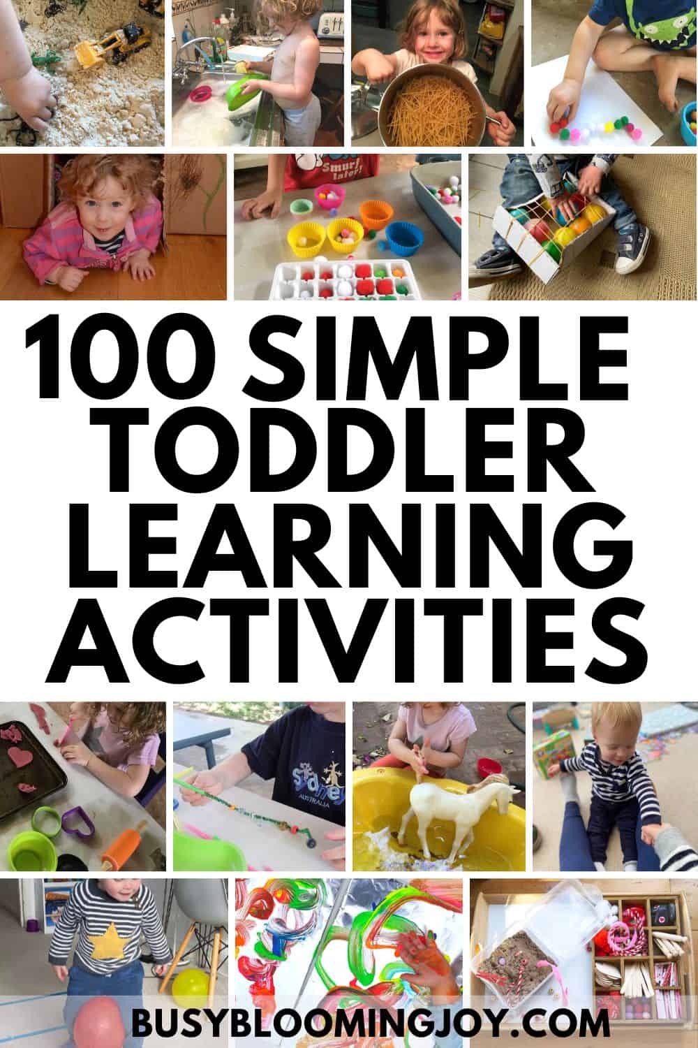 Read more about the article 100 Simple Toddler Learning Activities To Try At Home