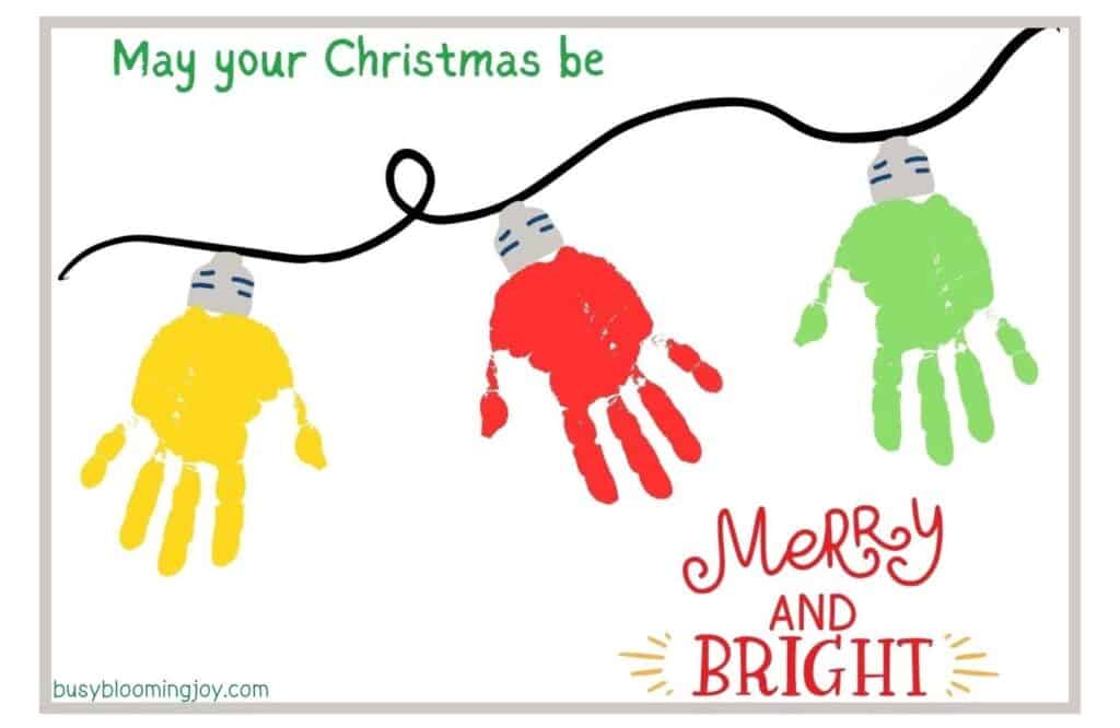 12 Cute Printable Christmas Handprint & Footprint Art Templates (FREE Download) for Free Printable Christmas Handprint Poem