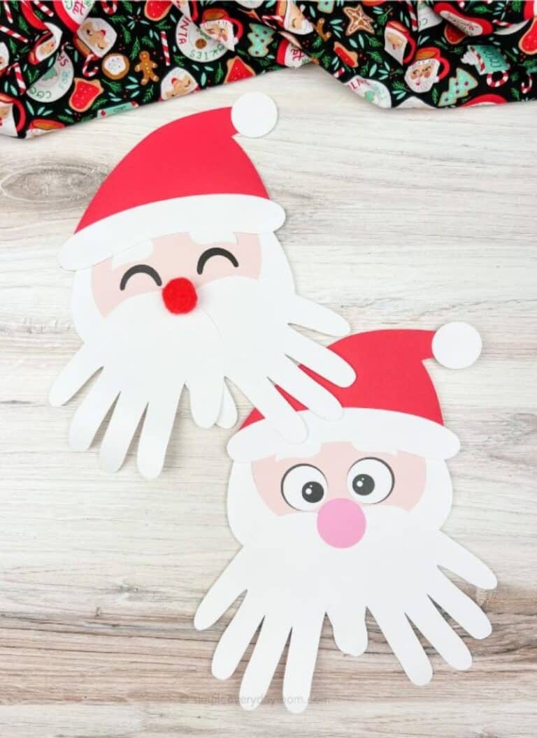 30 Festive Christmas Handprint Crafts for Kids to Make