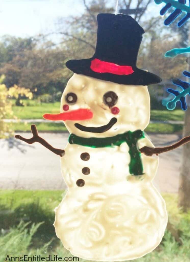 adorable snowman window cling christmas activities