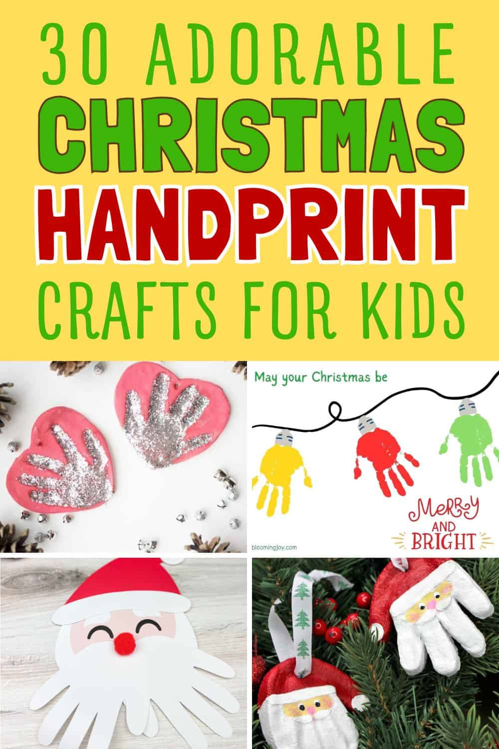 CHRISTMAS HANDPRINT CRAFTS FEATURE IMAGE