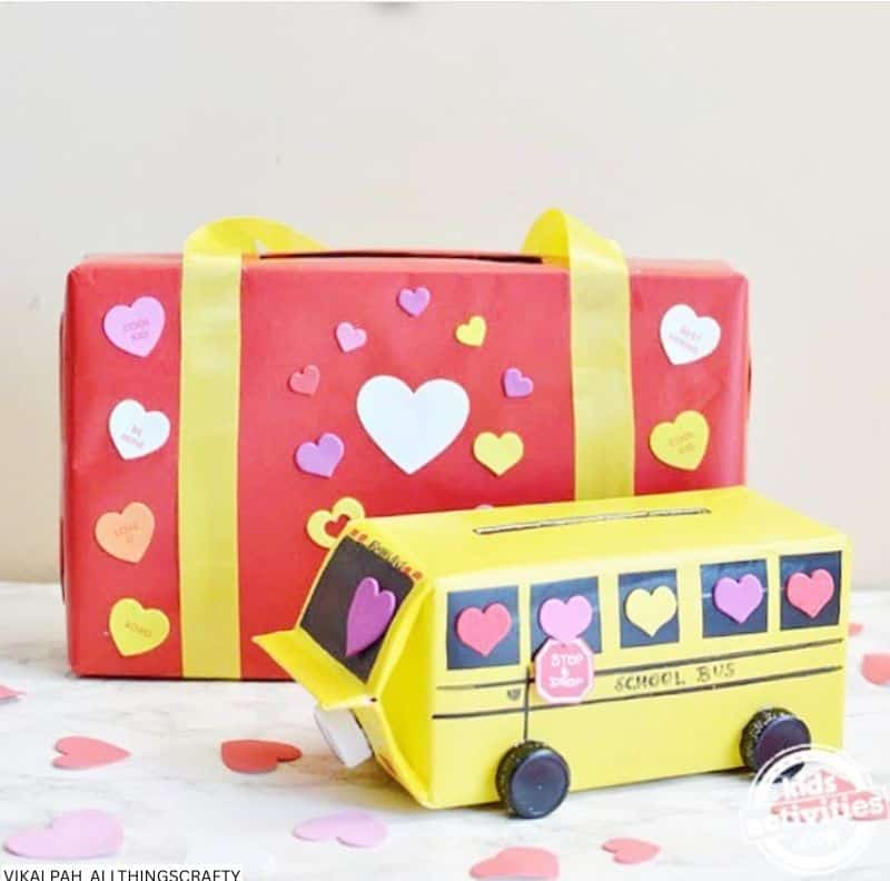 school bus Valentine Box