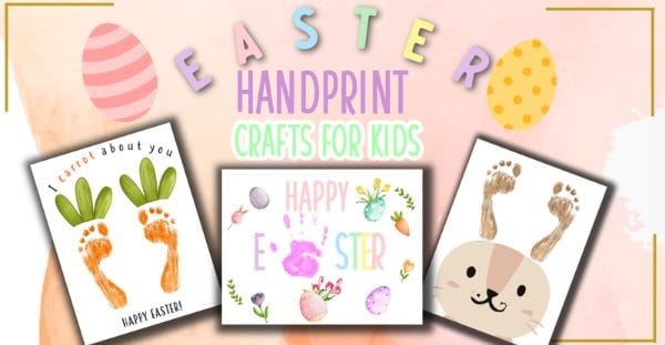 Easter handprint crafts for toddlers