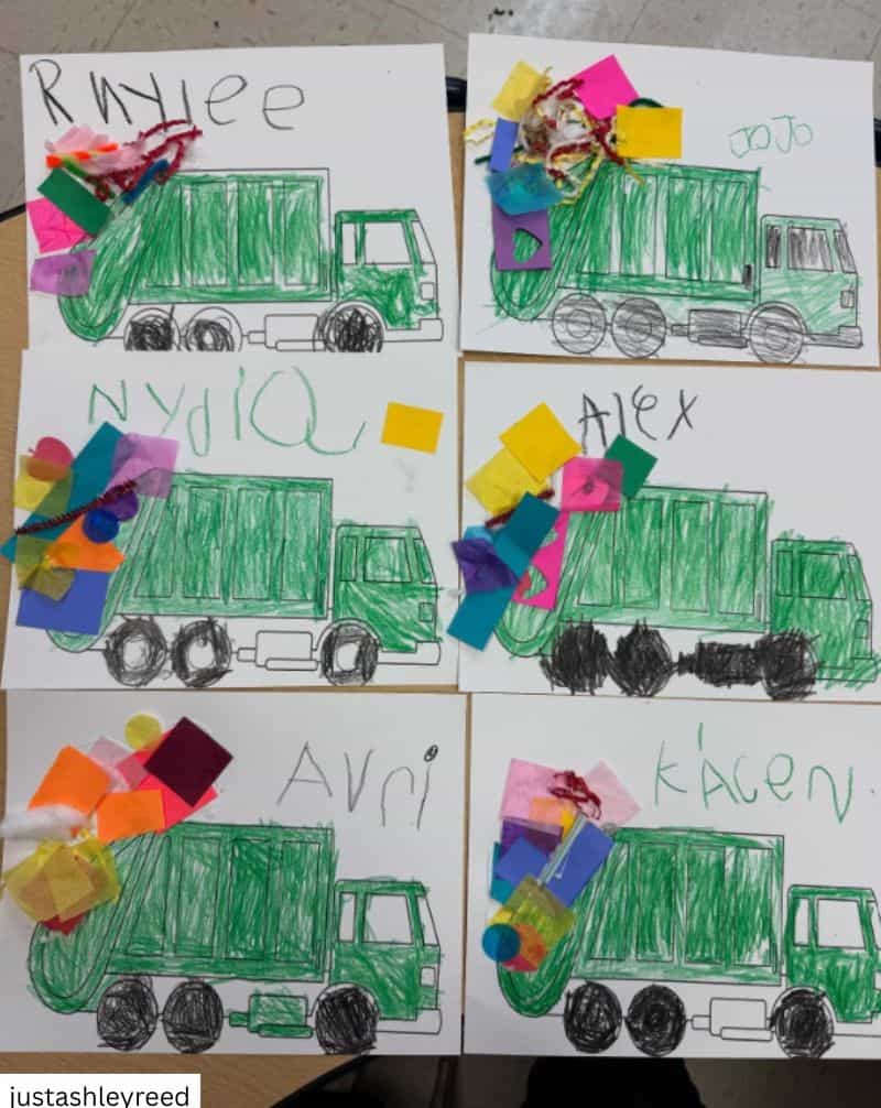 garbage truck fine motor activity